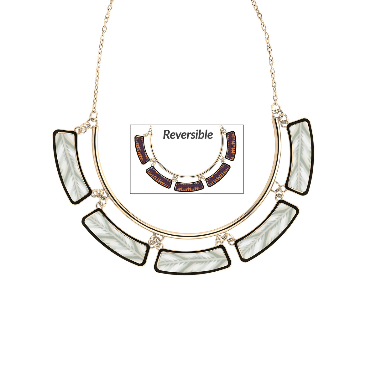 Linen Cleopatra Necklace (Gold)