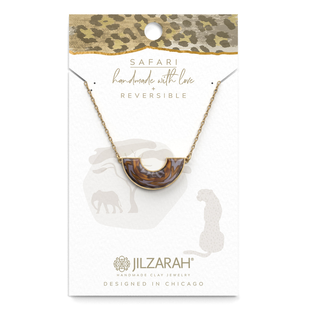 Safari Reversible Arc Necklace