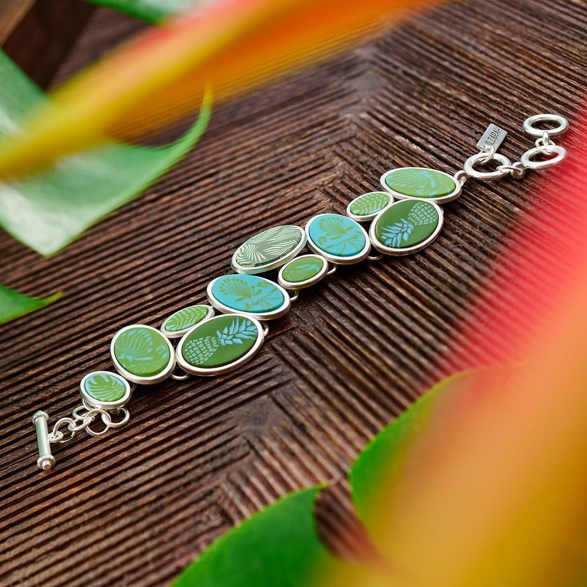 Tropical Green Cobblestone Bracelet