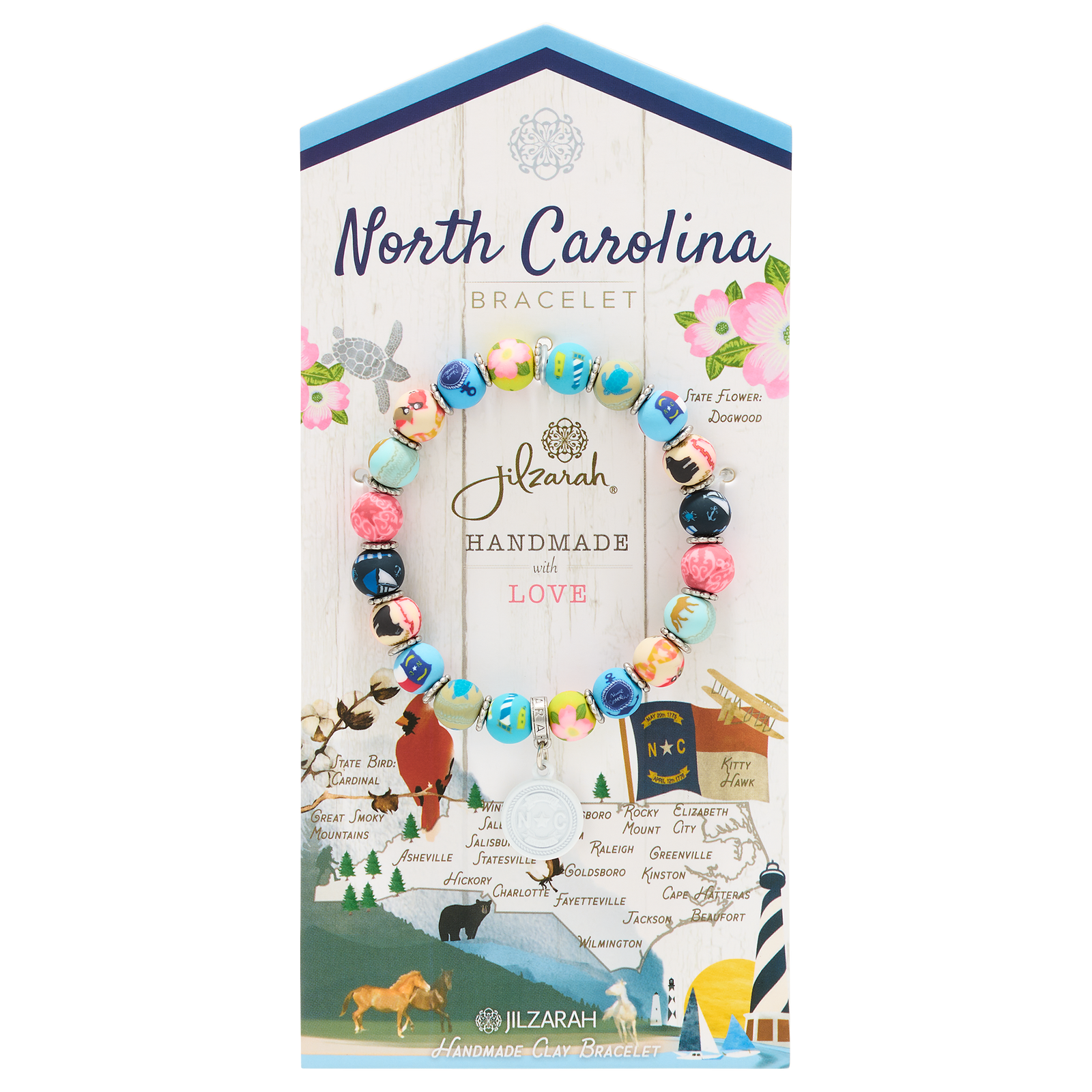 North Carolina Places We Love Bracelet