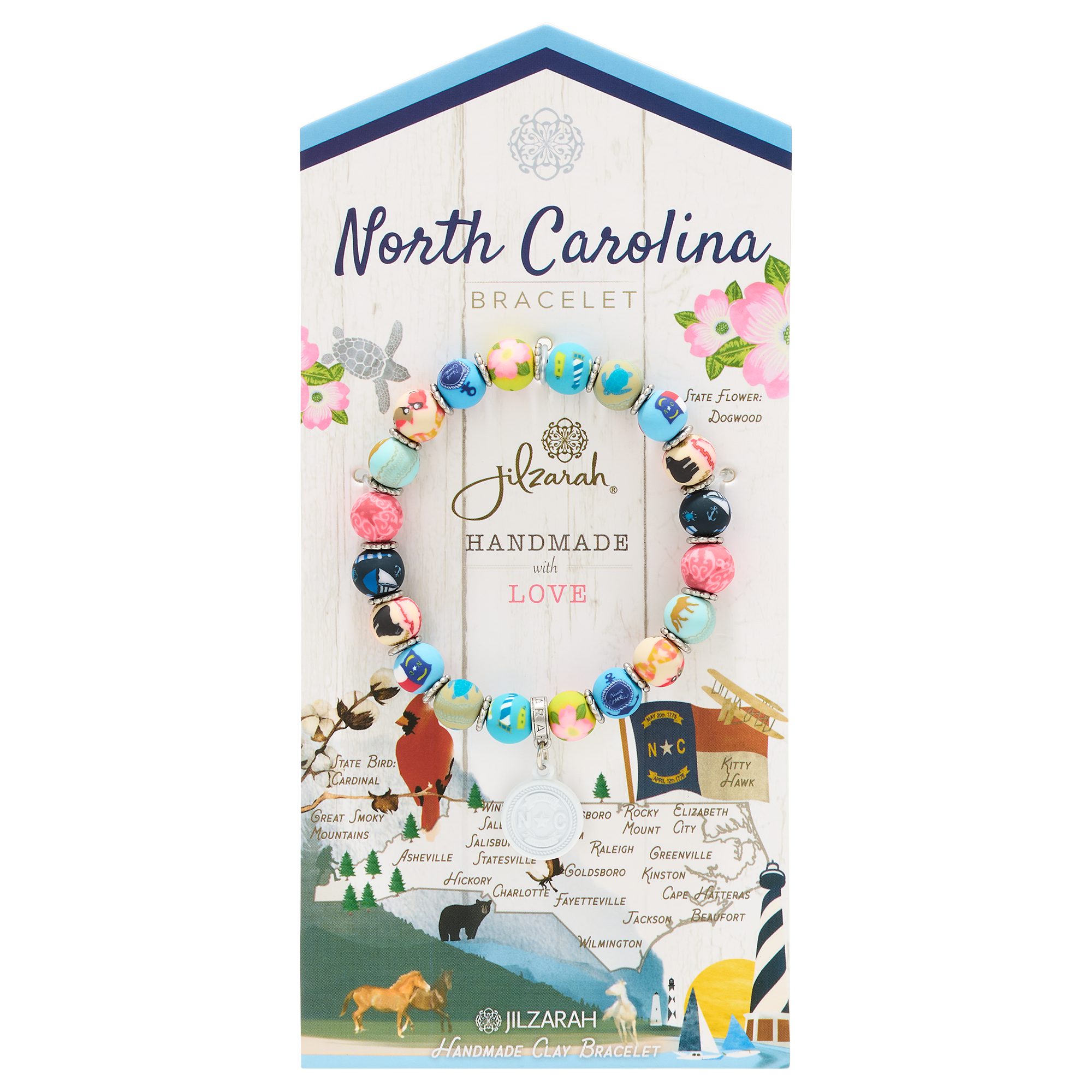 North Carolina Places We Love Bracelet