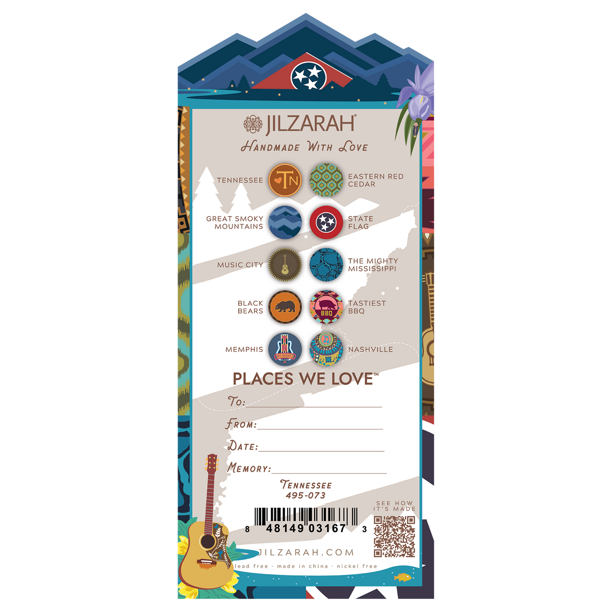 Tennessee Places We Love Bracelet