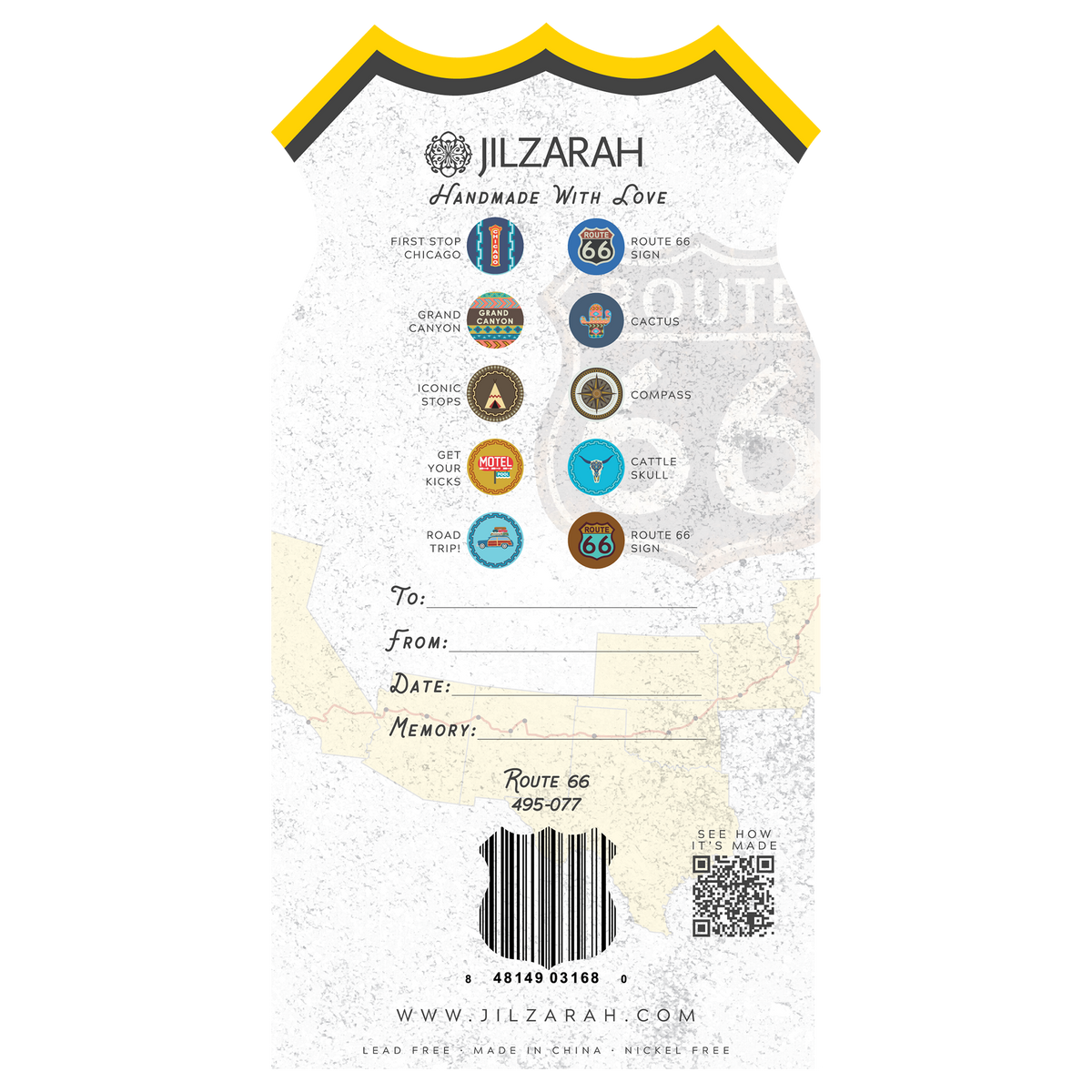 Route 66 Places We Love Bracelet