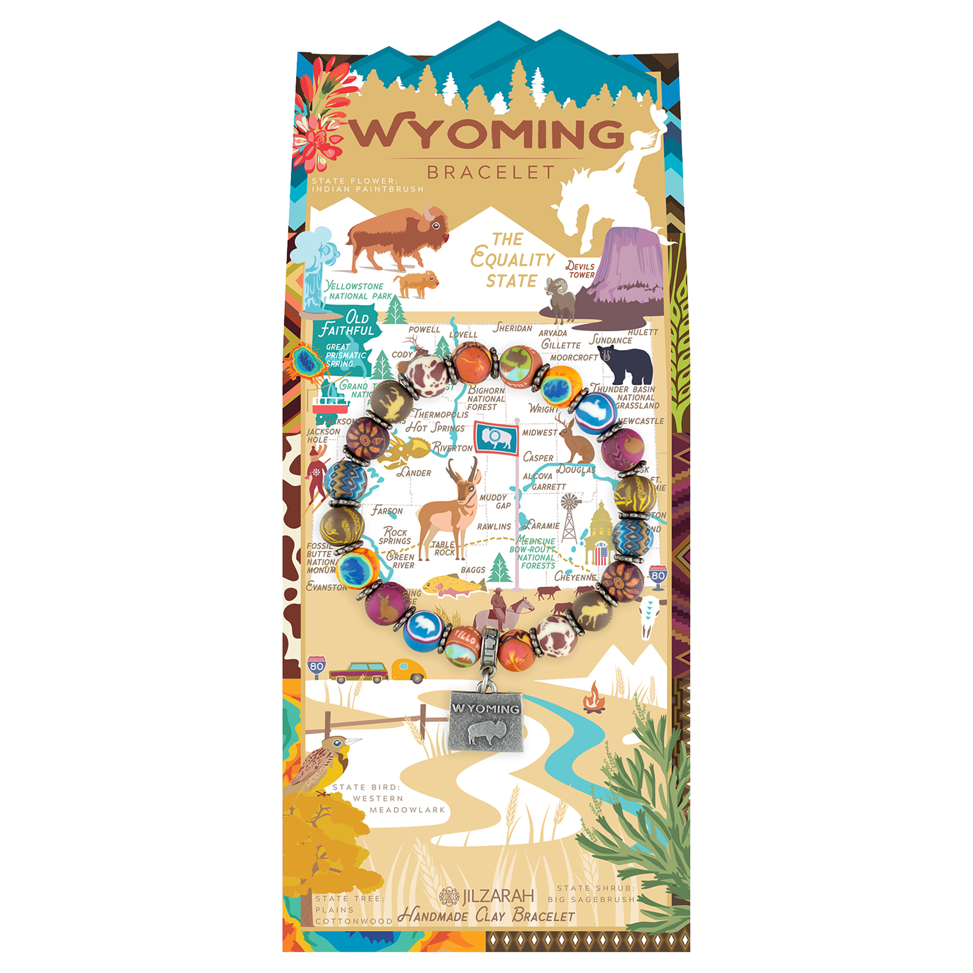 Wyoming Places We Love Bracelet