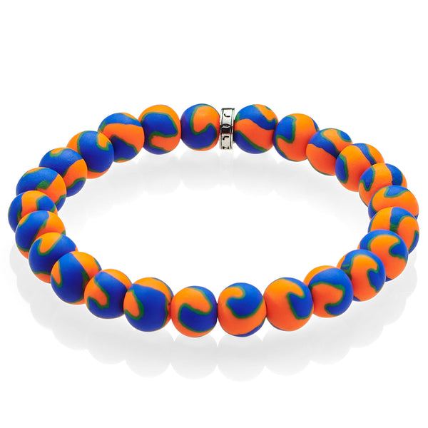 Blue-Orange-Green Game Day Bracelet