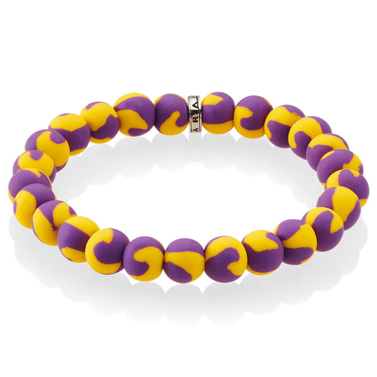 Purple-Gold Game Day Bracelet