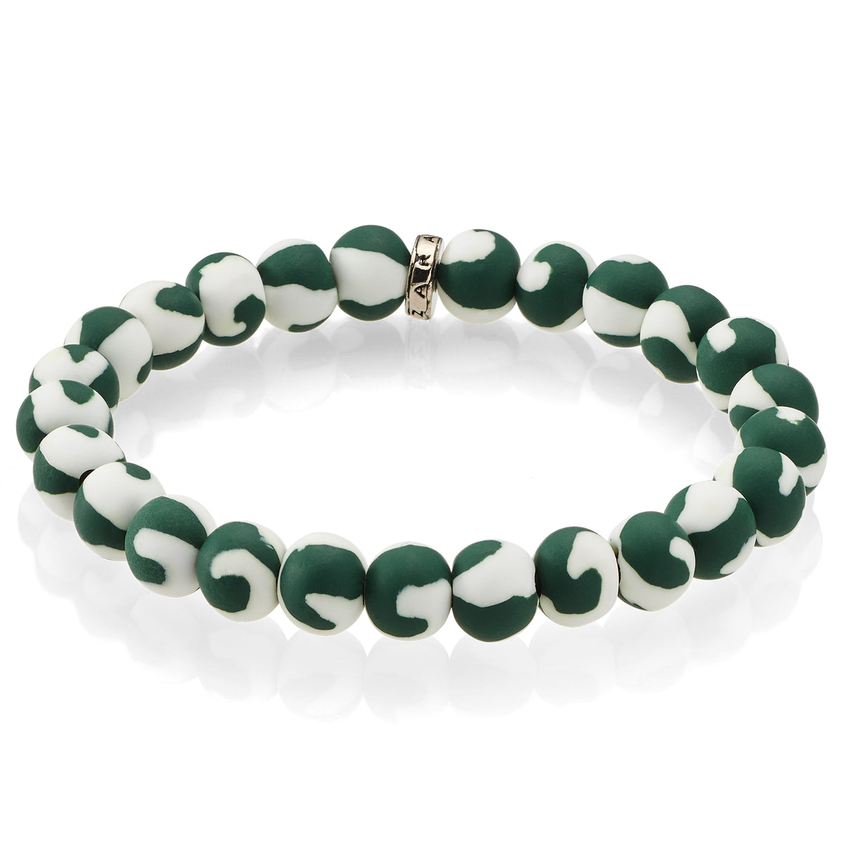 White-Green Game Day Bracelet