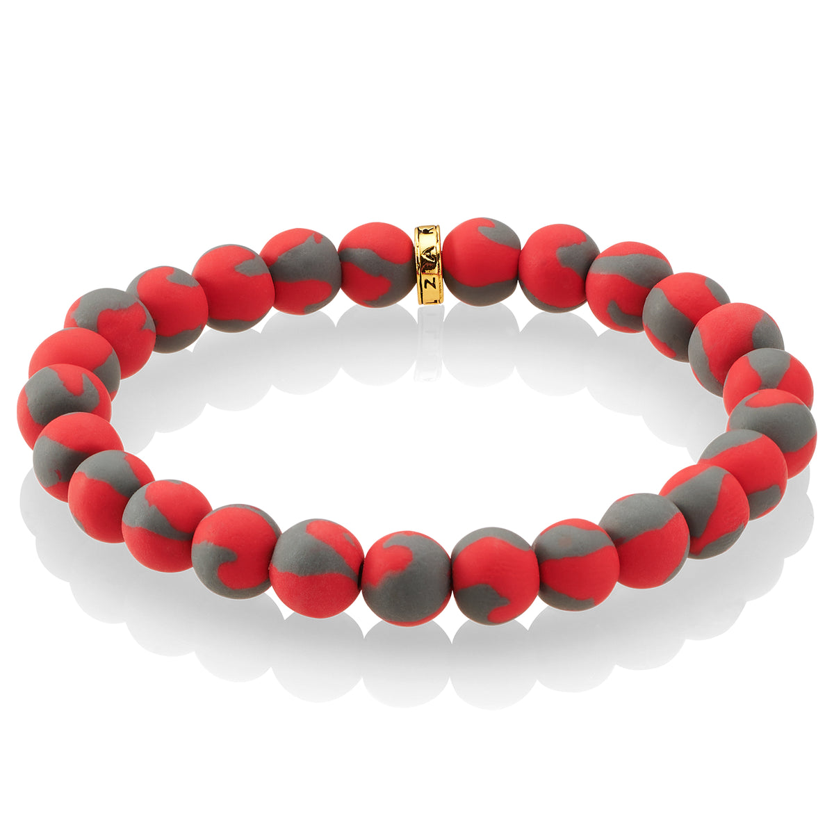 Scarlet-Gray Game Day Bracelet