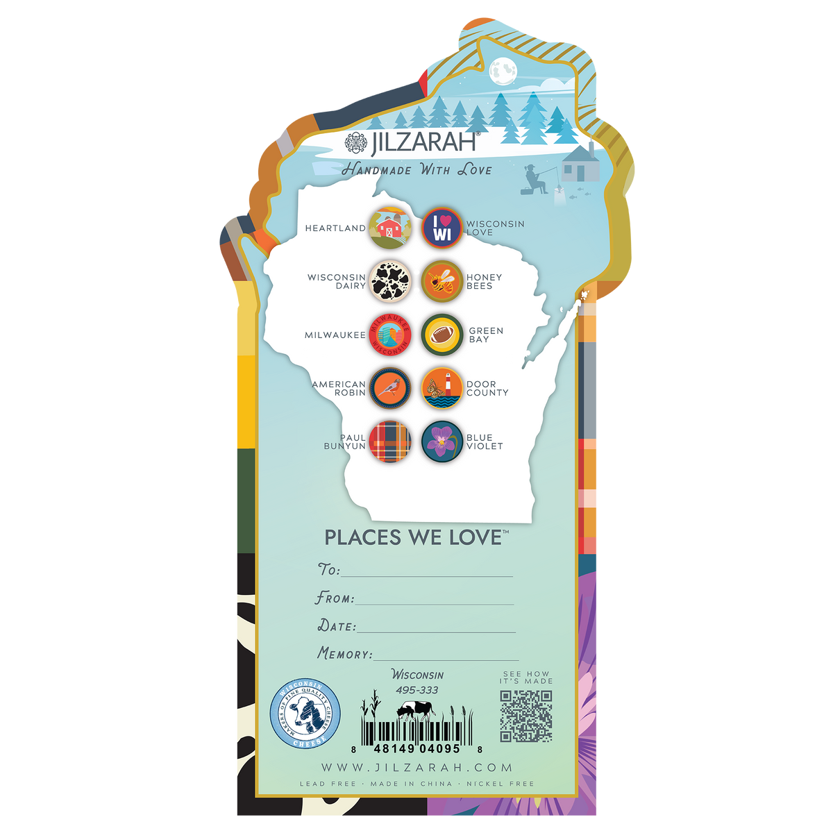 Wisconsin Places We Love Bracelet