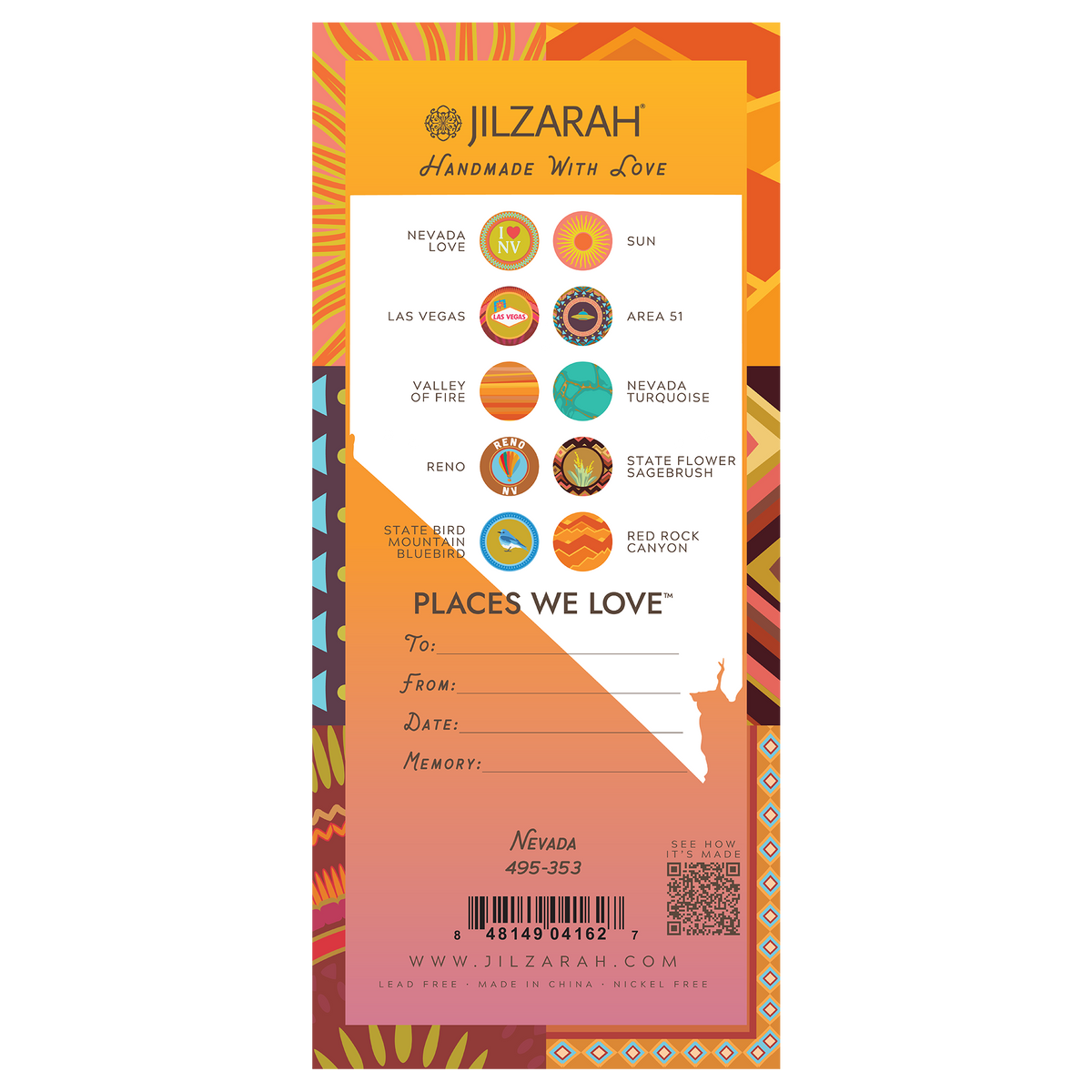 Nevada Places We Love Bracelet