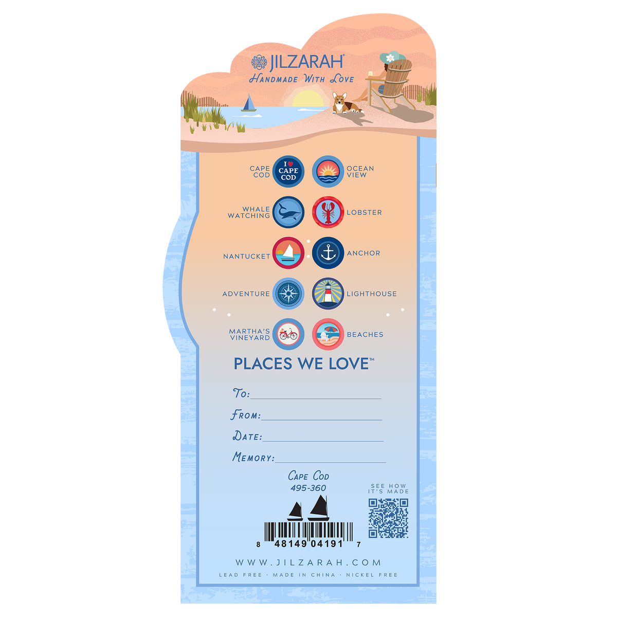 Cape Cod Place We Love Bracelet