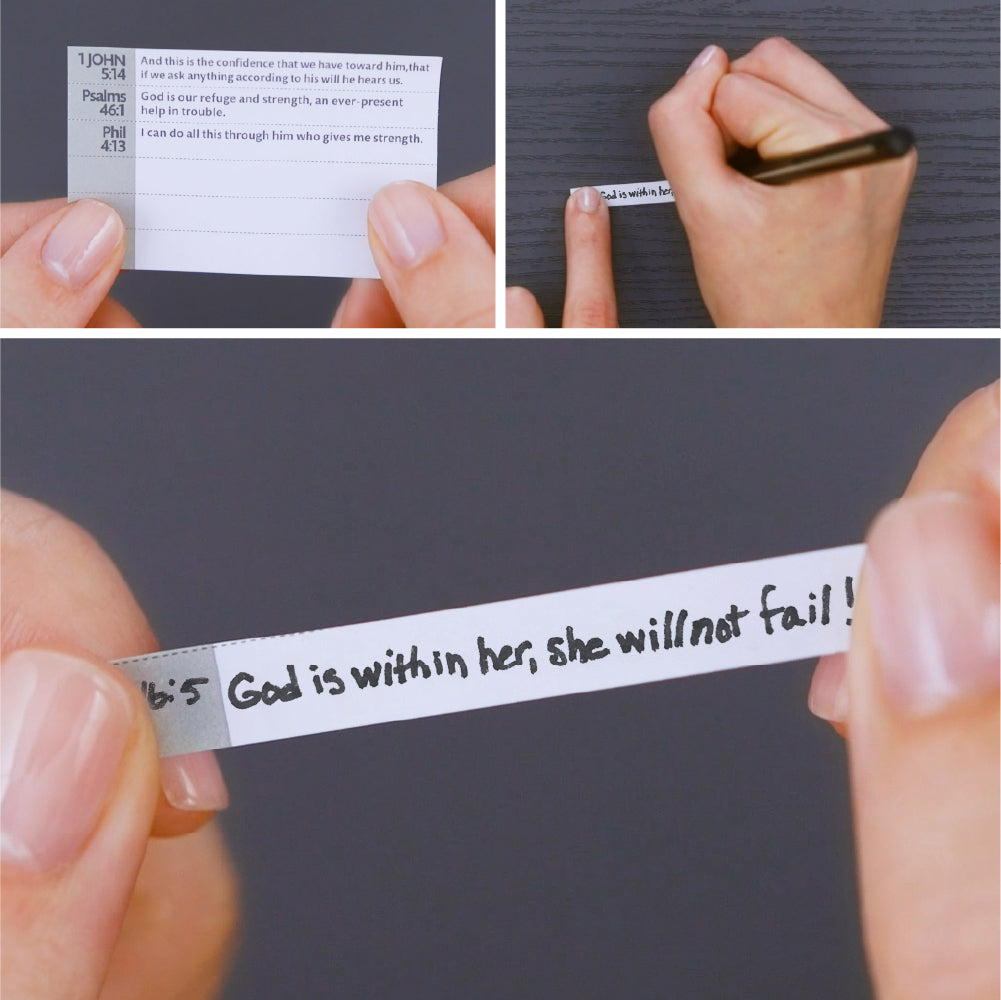 Black White Prayer Bracelet