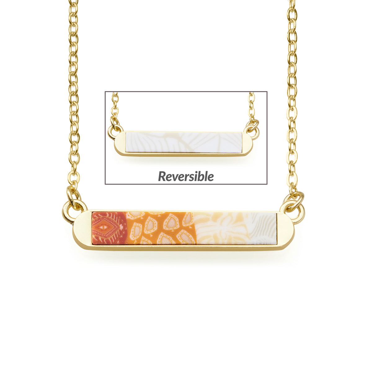 Sahara Reversible Mini Bar Necklace