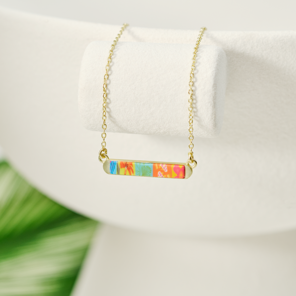 Paradise Island Reversible Mini Bar Necklace