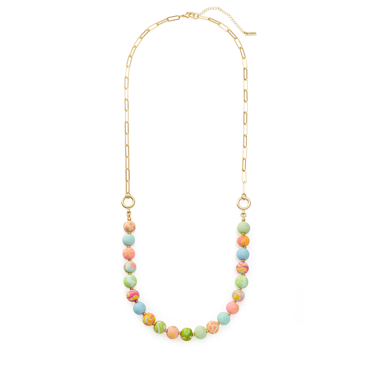 Palm Beach Link Beaded Long Necklace