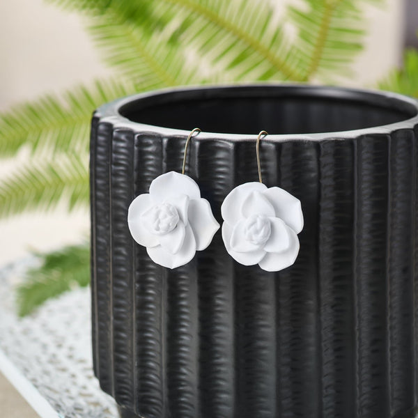 Sahara Clay Flower Earrings