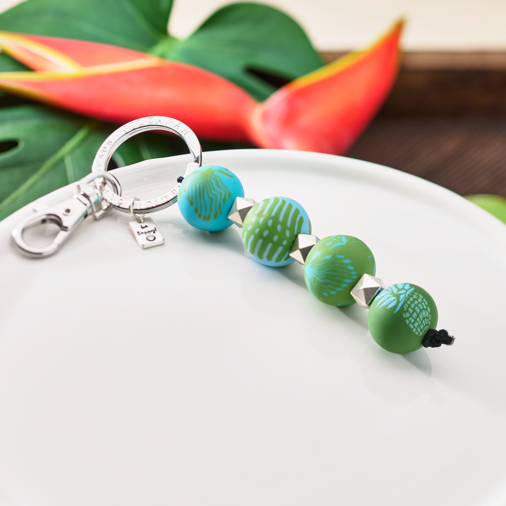 Tropical Green 4-Ball Keychain