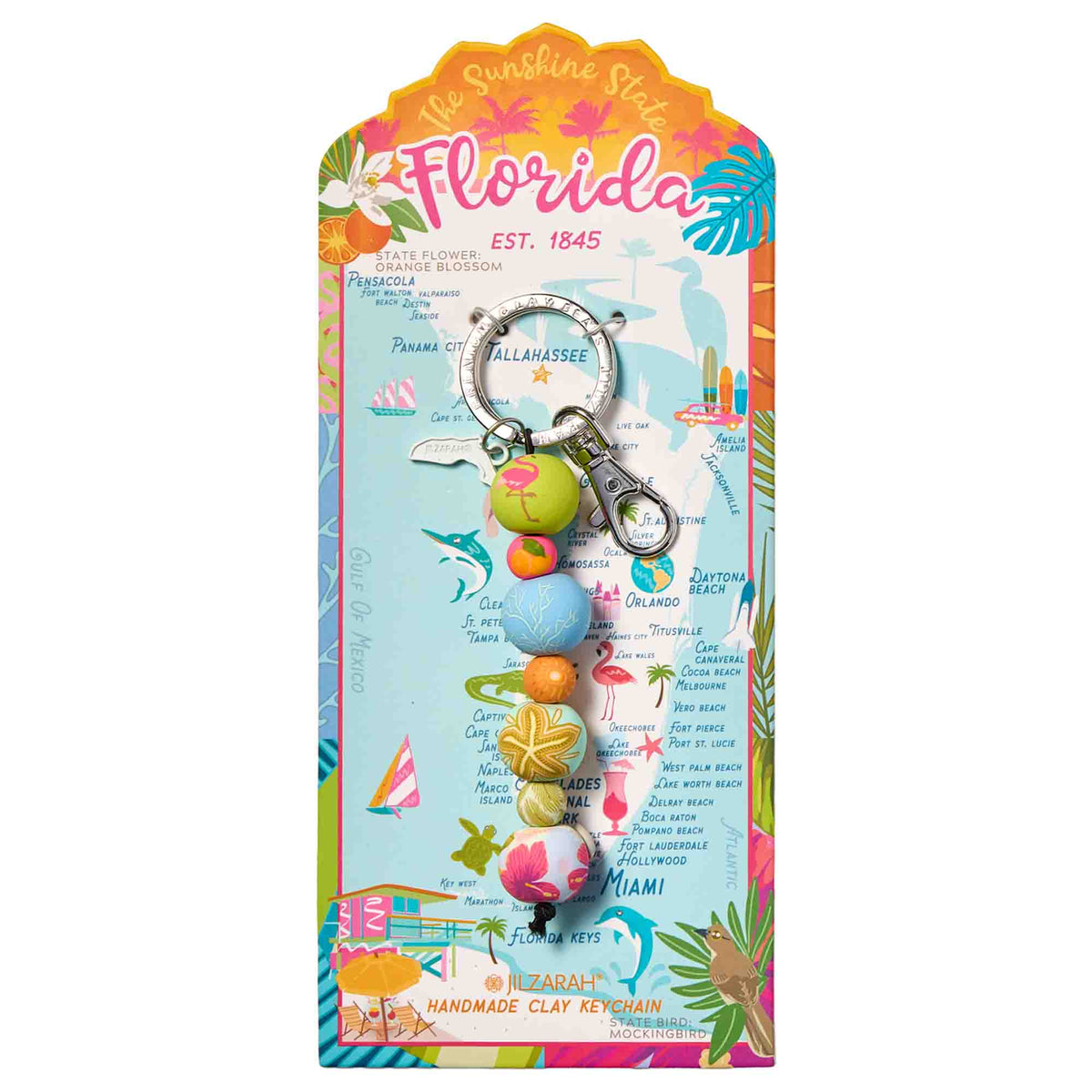 Florida Places We Love Keyclip