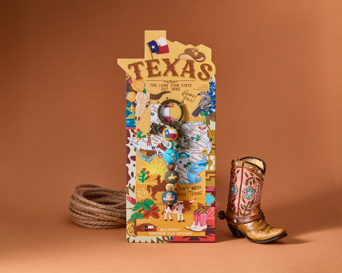 Texas Places We Love Keyclip