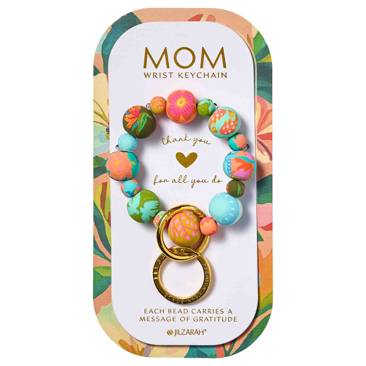 Loving Mom Carded Wrist Keychain