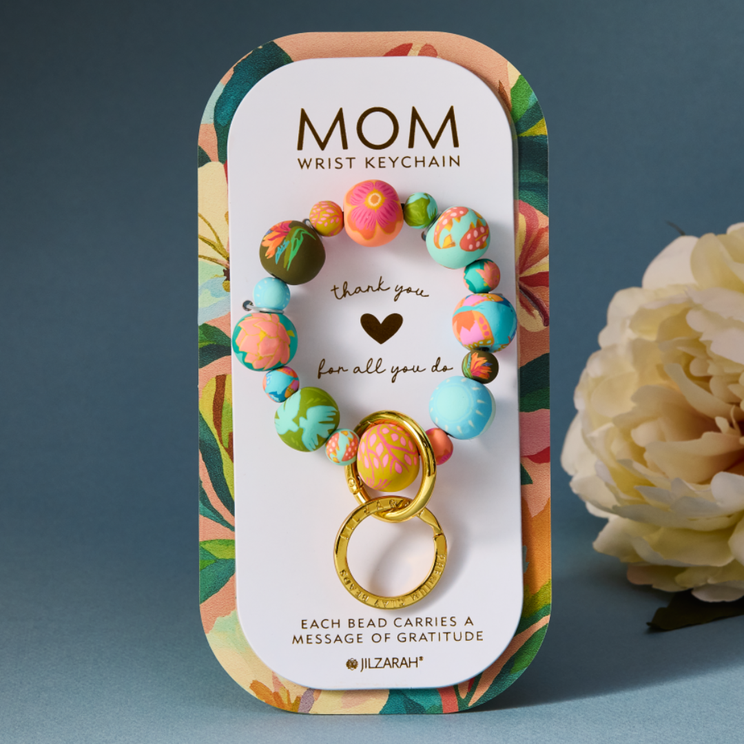 Loving Mom Carded Wrist Keychain