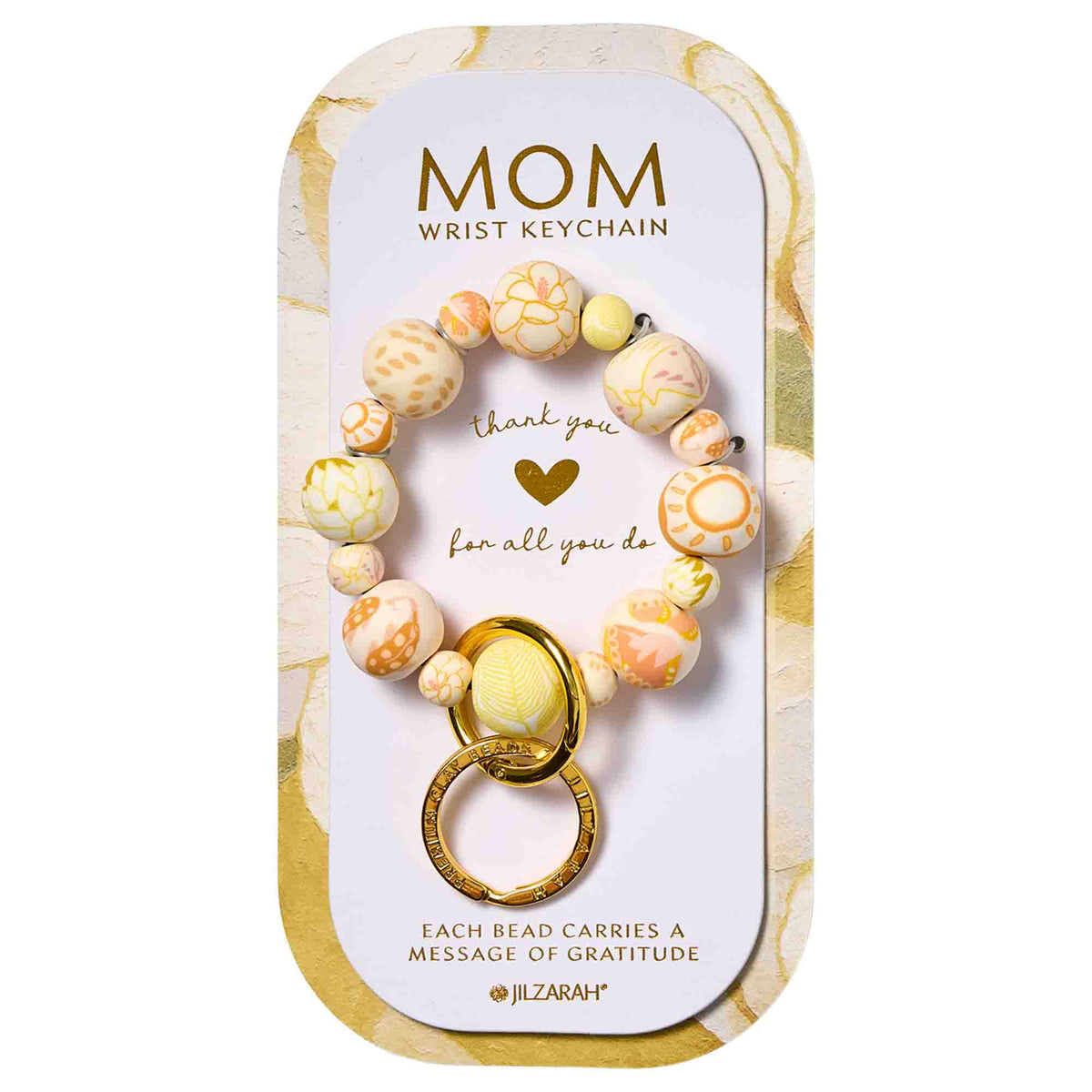 Warm Mom Carded Wrist Keychain
