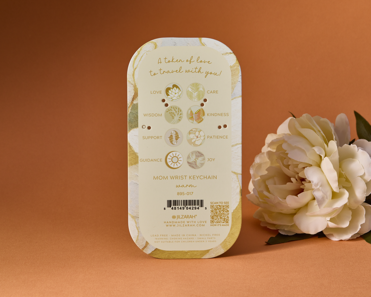 Warm Mom Carded Wrist Keychain