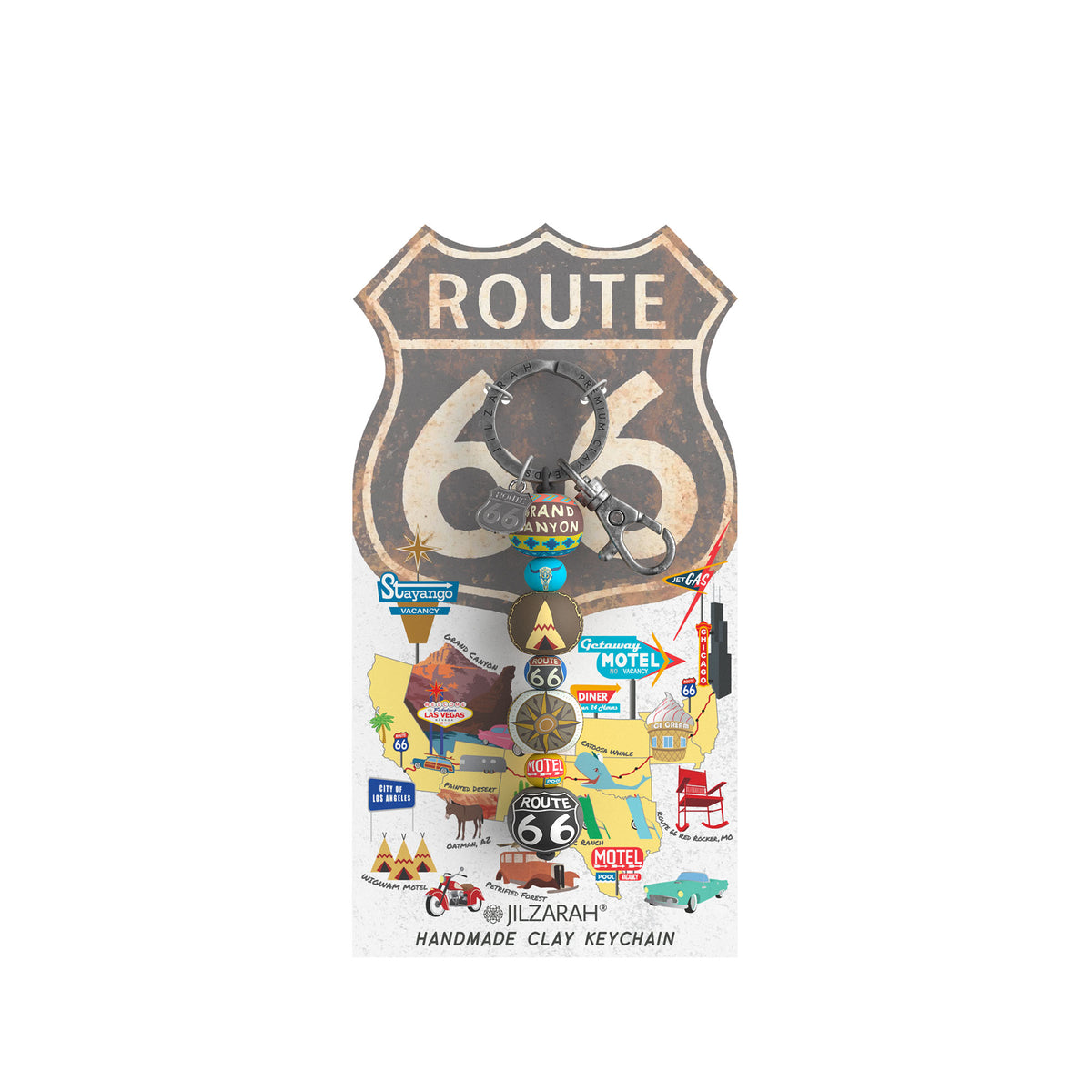 Route 66 Places We Love Key Clip
