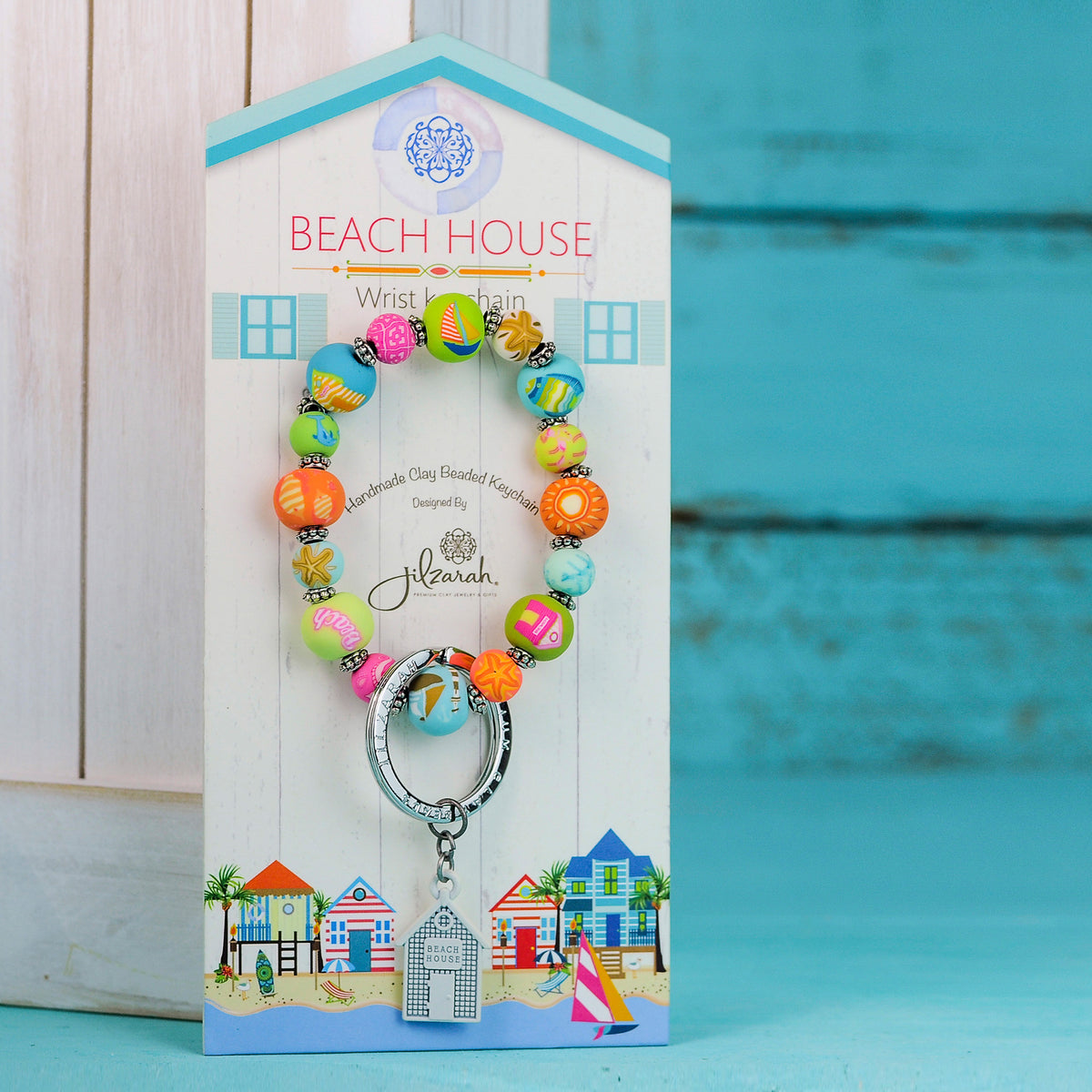 Beach House Carded Keychain