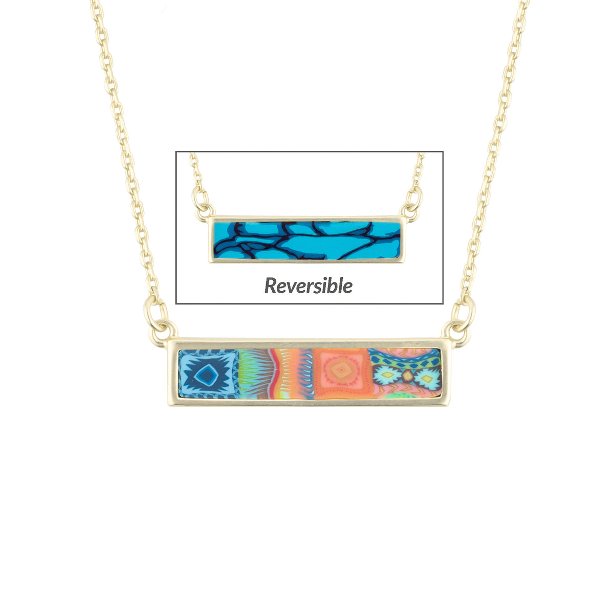 Sedona Sky Reversible Bar Necklace