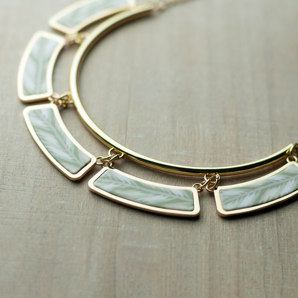 Linen Cleopatra Necklace (Gold)
